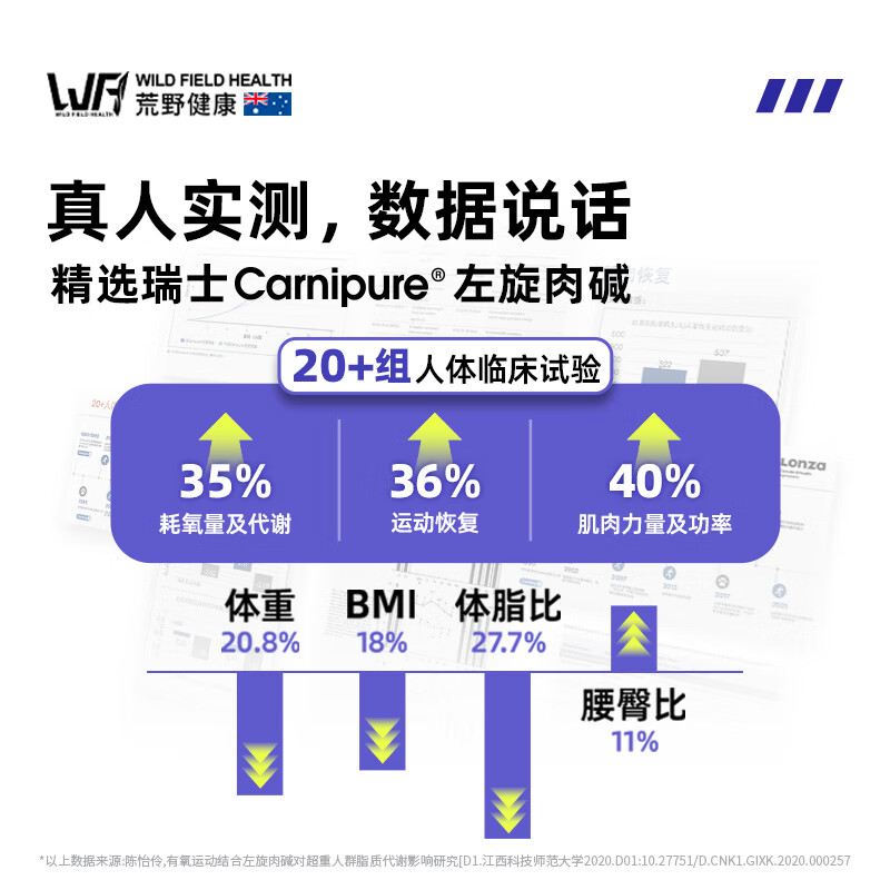 WILD FIELD HEALTH Wilderness Healthy Sweat Boost Set L-Carnitine Blueberry Flavor 20ml*30 Bags + Black Coffee Powder 12 Cups x3g