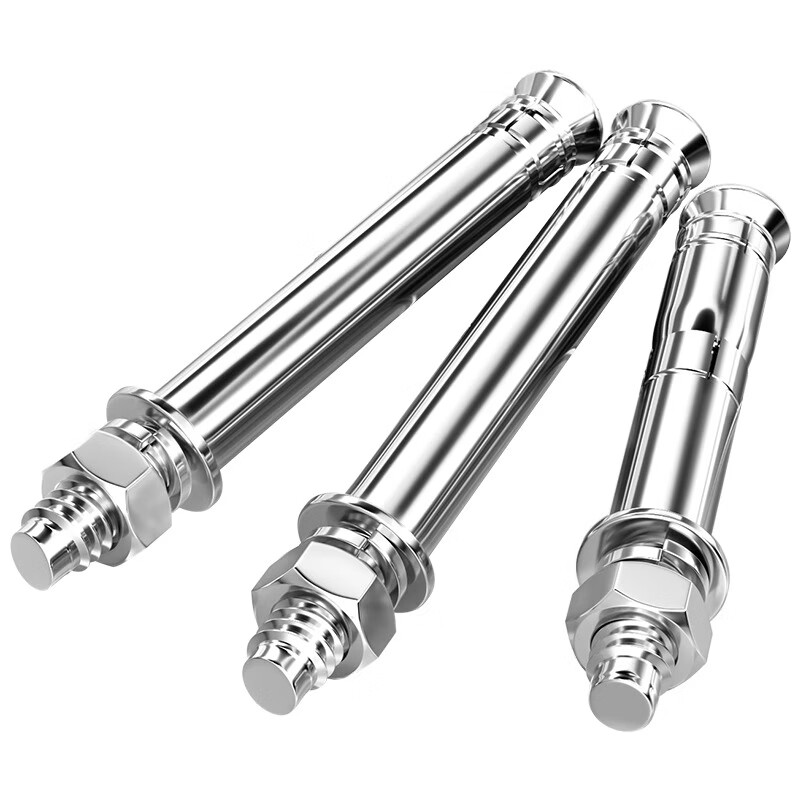 Tianzhuo Hardware 304 stainless steel bottom expansion mechanical anchor expansion screw back-cut heavy-duty anchor M8M10M12 single tube bolt 304 double tube 20*260 1