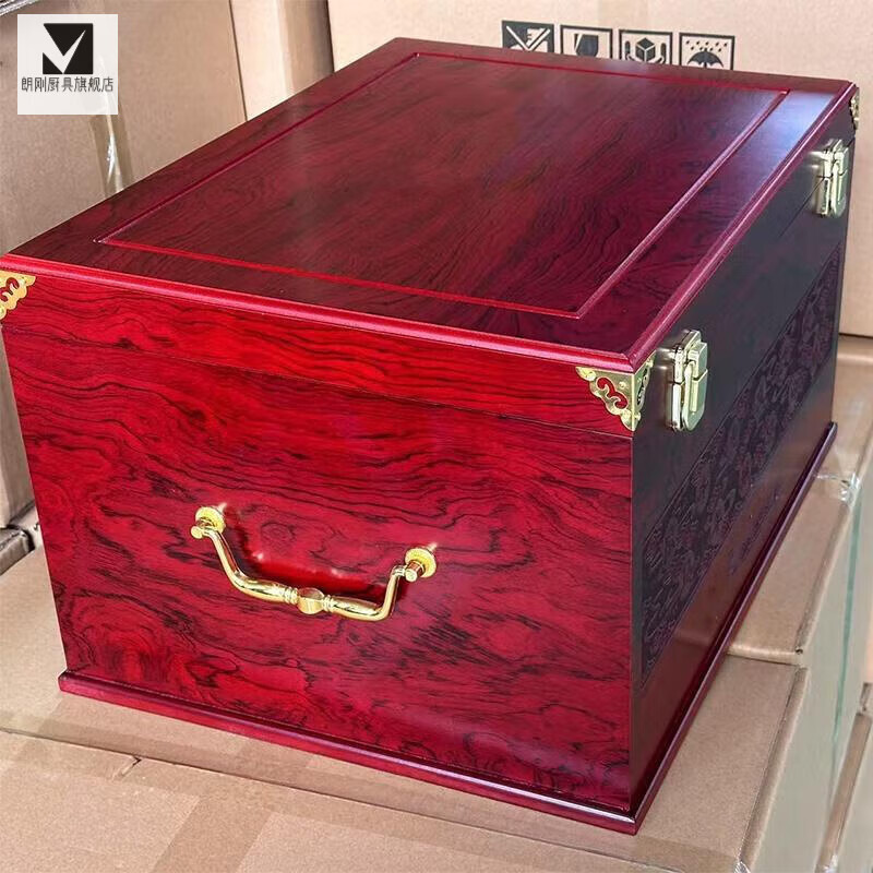 ZHIO red special twelve zodiac collection wooden box Feitian wine special box white wine wooden gift box sealed wine packaging box 12 zodiac retro color