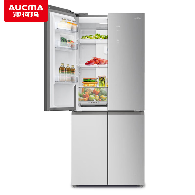 AUCMA 430L dual frequency conversion air-cooled frost-free-36 low-temperature cryogenic 0-embedded flat-embedded narrow body household refrigerator SDP silver ion deodorizing and sterilizing metal back plate BCD-460WPGXZ