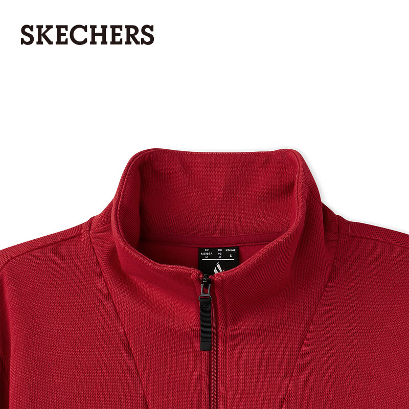 Skechers New Year's gift knitted pullover sweatshirt for women 2025 winter new long-sleeved jacket casual sportswear L425W012