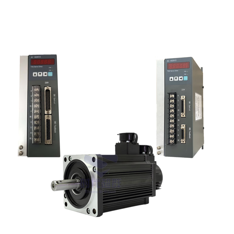 Yue Changsheng Times Chaoqun 60/80/110/130 flange servo motor set driver 400W750W1500 130 flange 2KW2500 turn 7.7NM horizontal use 5V