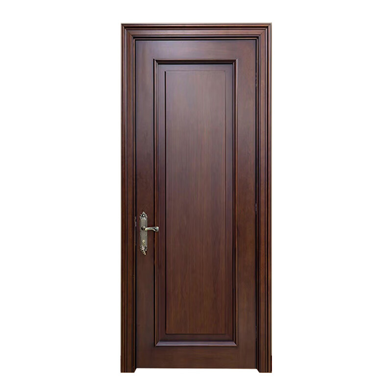 Solid wood door, bedroom door, oak painted door, room door, all solid wood door, villa set door, indoor concierge door customization, Thai oak door + delivery + installation + hardware