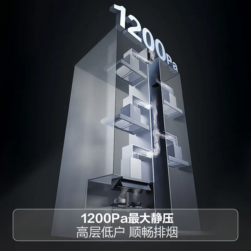 Boss ultra-thin flat-embedded L1 suction range hood top side integrated household 27 large suction strong fire stove smoke stove set L1+55B7A natural gas stove