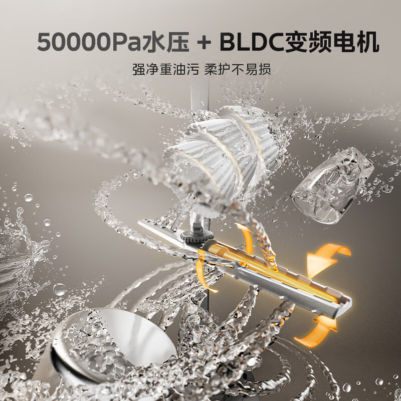 Midea Wanxiang X6S Max 18-set built-in dishwasher, universal spray arm, four-star disinfection, seven-star disinfection, one-click washing and drying, steam disinfection, same style as in stores