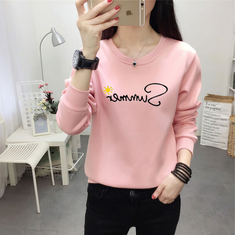 Autumn and winter half turtleneck bottoming shirt for women 2025 new slim loose sweatshirt spring long-sleeved T-shirt top 8003 velvet solid color sweatshirt-black 2XL reference 125-140 pounds