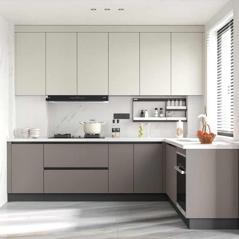 Yusenyi Customized European Kitchen Cabinets Lai Cabinets Customized Home Kitchen Integrated Quartz Stone Countertops Home Open One Integrated Cabinets Customized Prepayment Consultation and Auction