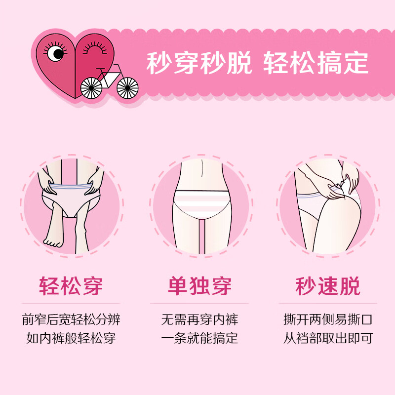 Kotex ultra-thin sleeping pants for girls, night pants, one-size-fits-all 16 pairs of sleeping pants, pant-type sanitary napkins, JD.com self-operated flagship