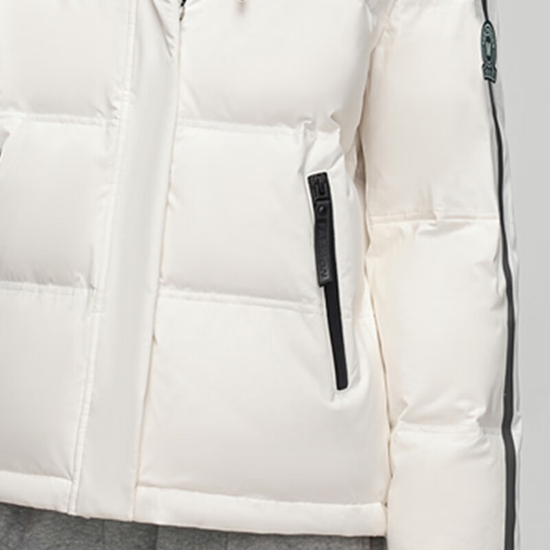 Snow Flying Down Jacket Women's Winter Short Casual Fashion Sports Hooded Versatile Warm Jacket Black L