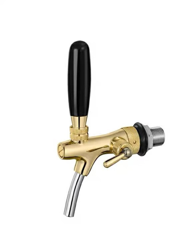 Draft beer machine accessories, faucet, brewing head, wine outlet valve, adjustable flow rate, wine outlet switch, wine outlet, brewing device, golden wine head