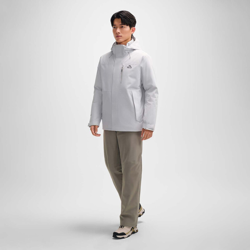 Pelliot mountain jacket men's and women's winter down jacket outdoor windproof and waterproof thickened jacket 115401066 black L