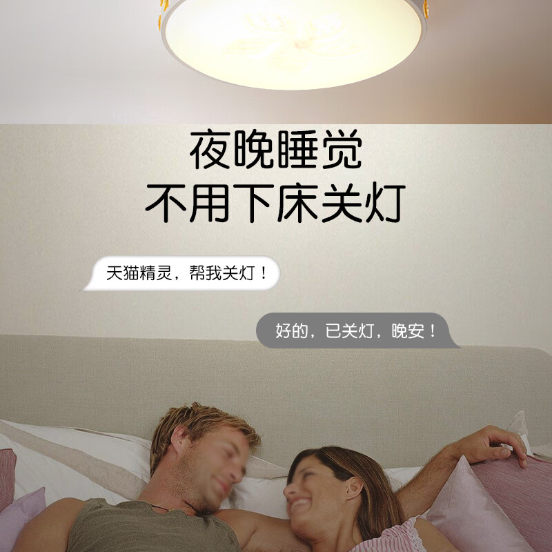 LED power supply three-color dimming constant current Elf smart segmented full-bright two-color flat ceiling lamp driver Tmall Elf driver square 40-60W*2 single head 122*2