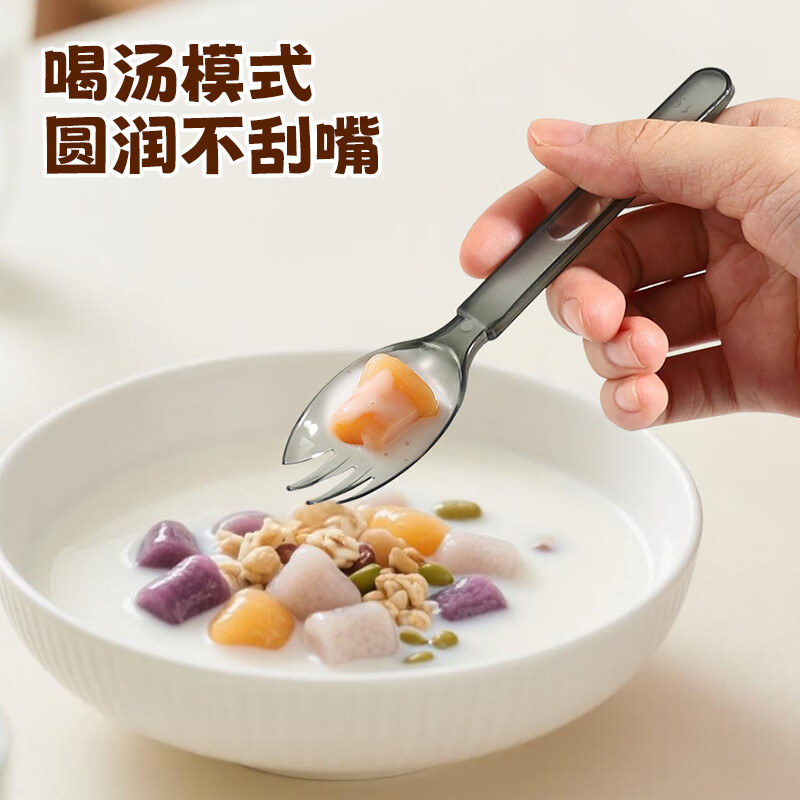 MAXCOOK disposable forks and spoons individually packaged 50 pieces thickened plastic Western tableware set MCPJ6898