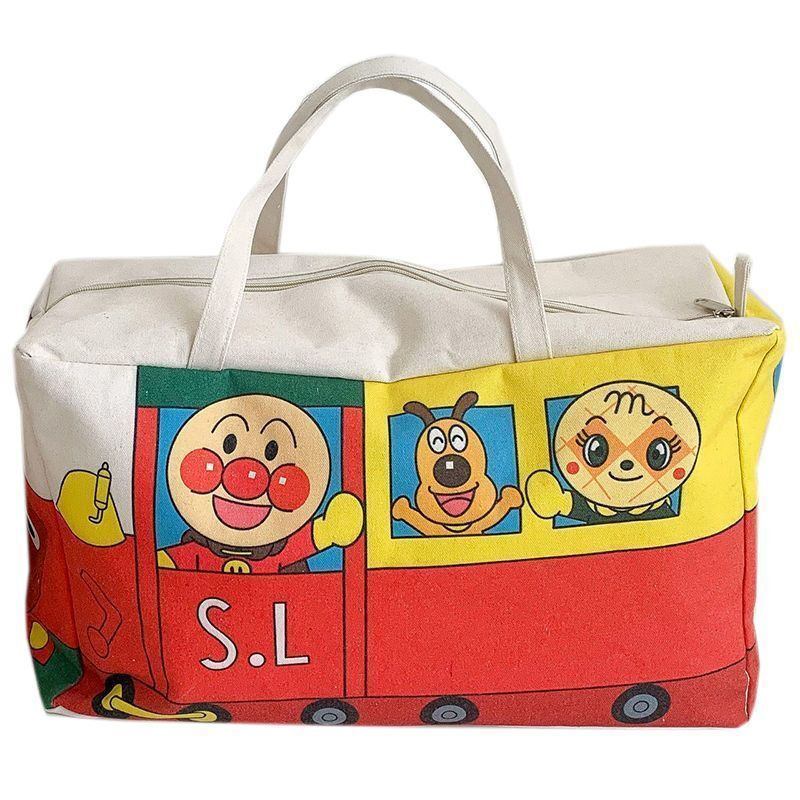 Kindergarten quilt storage bag student clothing cotton bedding special clothes cotton canvas portable luggage bag large Bread Hero/Exquisite 49*30*19cm