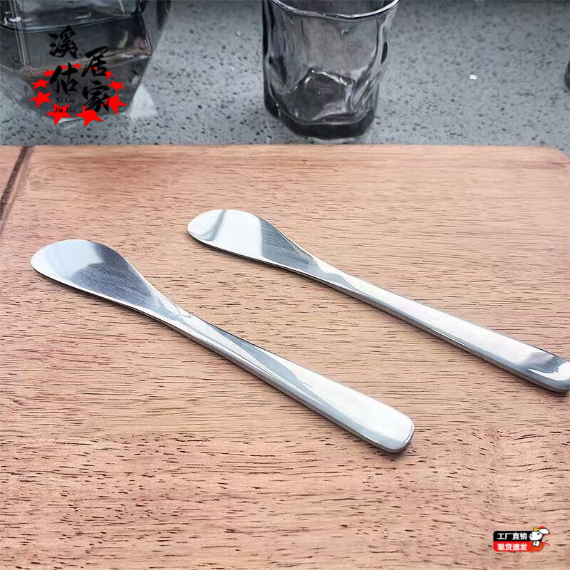 He Jiagong stuffing plate for steamed stuffed buns, new stainless steel dumpling spoon, trapping plate, special stuffing for dumplings, thickened tongue depressor for filling water, stuffing plate, 430 stainless steel, 1 pack