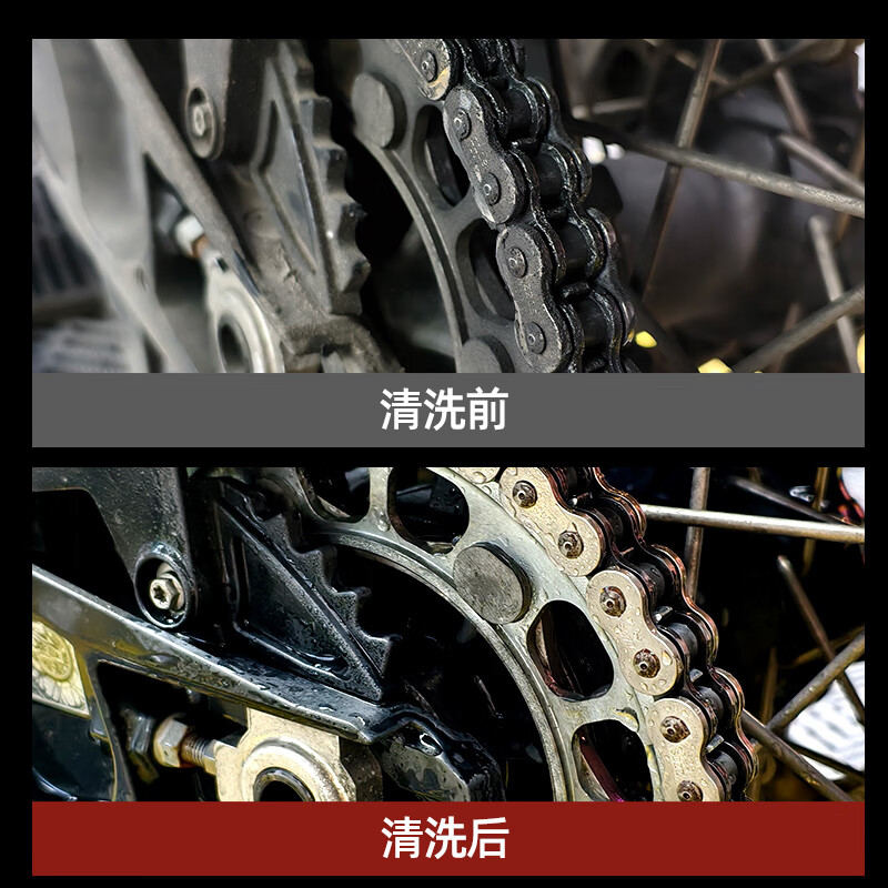 Profi Motorcycle Chain Oil Maintenance Kit Oil Seal Chain Cleaner Heavy Motorcycle Wax Lubricant Waterproof Dustproof Rust Removal Noise Reduction Anti-Swing Chain Lubricant*2 (Save 20 RMB) Imported from Germany