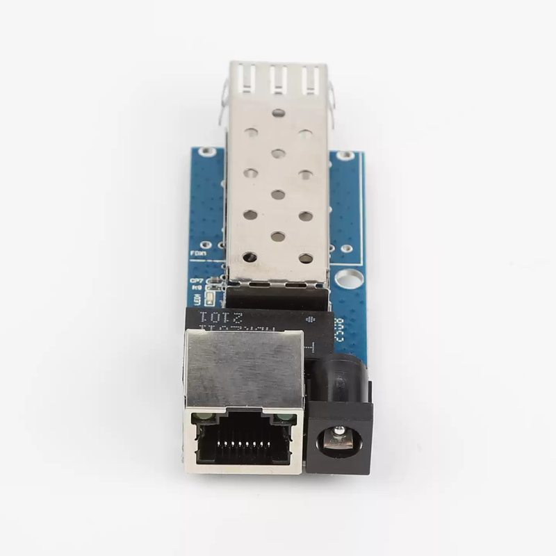 SFP Gigabit optical fiber transceiver motherboard optical output converter 1 optical 1 electrical single and double fiber LCSCH PCBA board 1.25G SFP Gigabit transceiver motherboard one without power supply