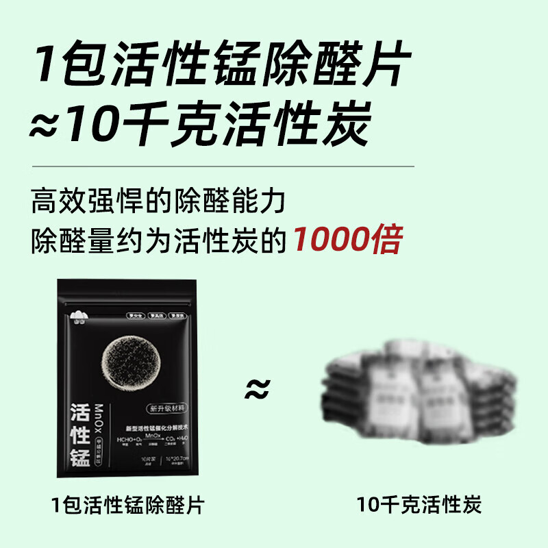 Shanshan formaldehyde-removing active manganese decomposition tablets scavenger deodorizing new house air purifier artifact activated carbon 8 packs