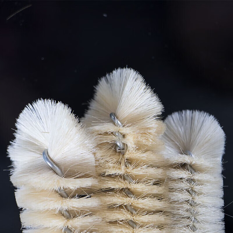 Hasdick test tube brush glass bottle cleaning brush test tube cleaning brush bristle brush HKZ-102 1# diameter 1cm 10 pcs 10 pcs