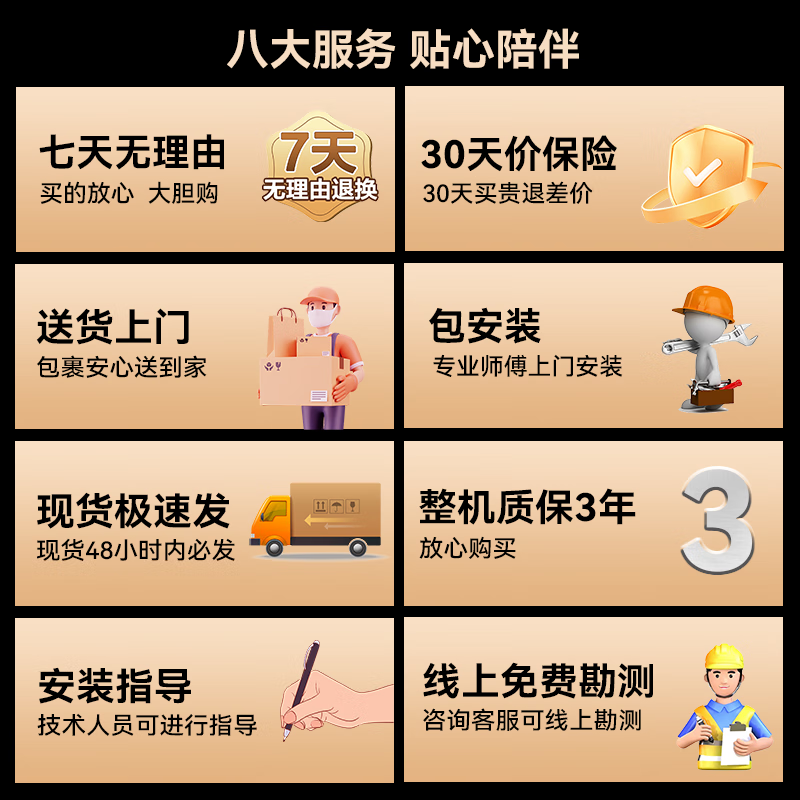 Booshen Commercial Kitchen Air Conditioning Refrigerator Hotel Kitchen Canteen Hotel Air Cooler Large Cooling Capacity Strong Cooling Anti-Oil Smoke 4 HP First Class Energy Efficiency 8 Holes