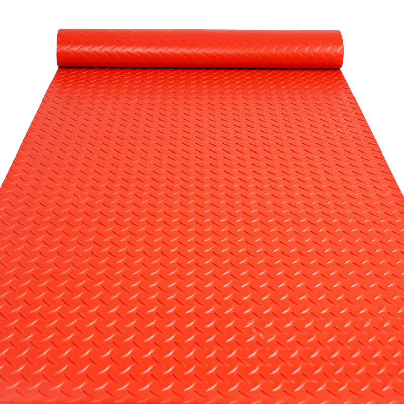 Zhenai beef tendon non-slip mat PVC floor mat door mat walkway outdoor waterproof carpet factory thickened insulating rubber mat red herringbone (1.6mm thick) beef tendon general thickness 1.6 meters wide * 1 meter long buy a few meters and fill in a few pieces