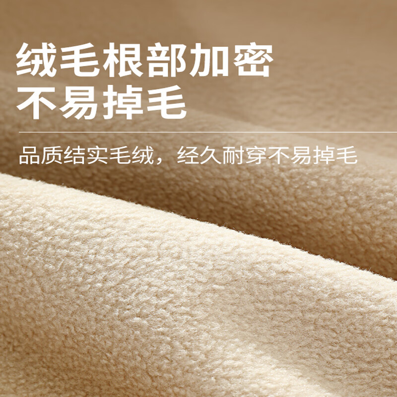 Baleno S&K series polar fleece jacket for men in autumn and winter plus velvet warm casual cardigan loose men's stand collar jacket