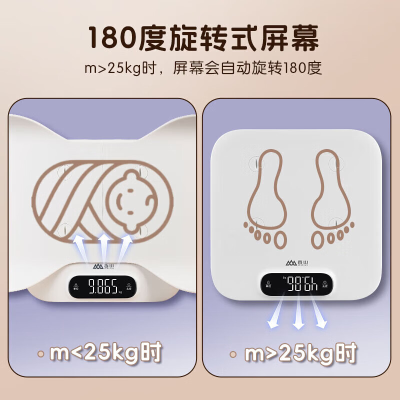Xiangshan electronic scale split baby weight scale mother and baby scale electronic body scale newborn gift household high-precision 5g