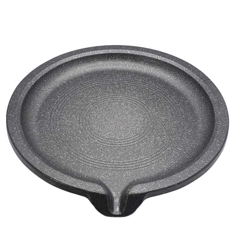 Korean round anycook baking pan thickened 5-layer medical stone non-stick large smokeless plate 38cm barbecue pot medium size