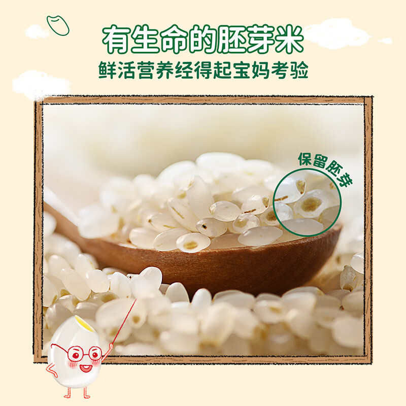 Grandpa's farm organic germ rice 300g cereal rice baby rice porridge children's nutritional staple food homemade complementary food
