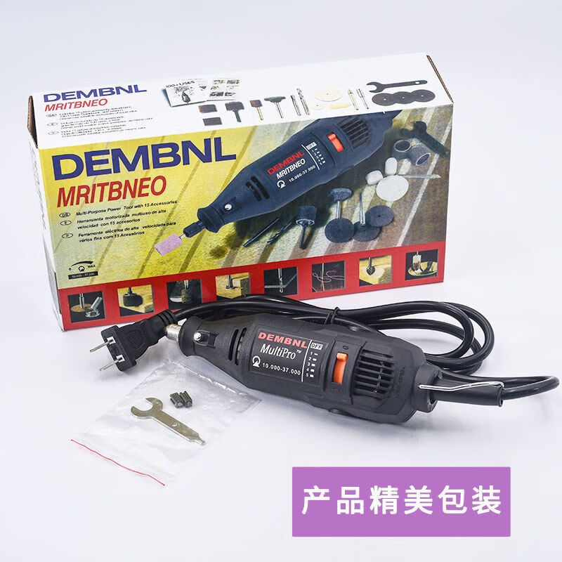 Jieyunmao Electric Grinder Small Handheld Electric Polishing Machine Polishing Electric Drill Cutting and Engraving Tool 220V Household Electricity Red Model (High Power)