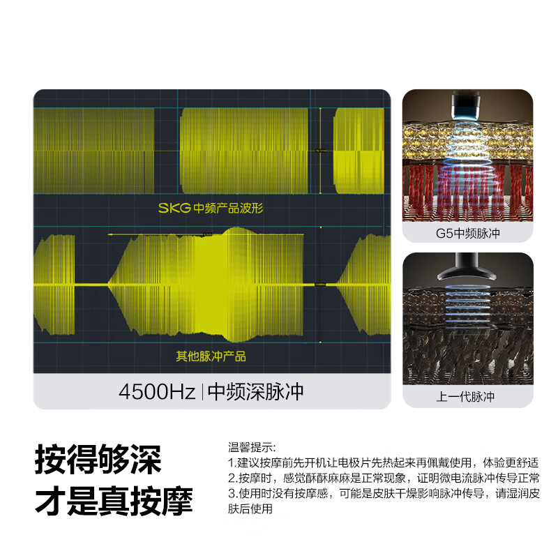 Skg cervical spine massager G5 limited gift box Wang Yibo's same style shoulder and neck massager red light hot compress pulse as a birthday, New Year's and New Year's Eve gift for boyfriend and girlfriend