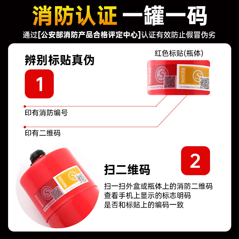 Chunhu vehicle-mounted fire extinguisher tungsten steel safety hammer with broken window artifact household new energy vehicle national standard fire protection 3C certification 620ml water-based fire extinguisher with broken window