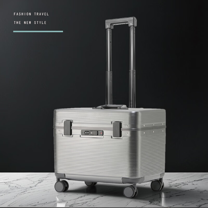 USHOW TRAVEL Japanese craftsmanship camera case PC trolley case aluminum frame suitcase flip cover photographic equipment case men's and women's luggage password box black buckle 20 inches - checked luggage required - with liner