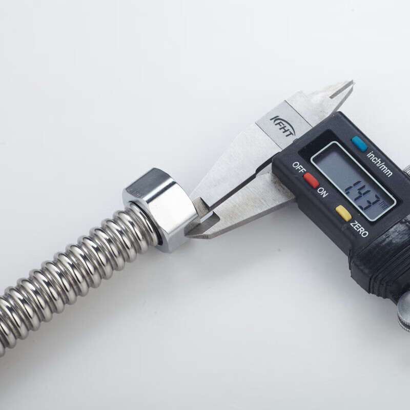 Masfor 304 stainless steel corrugated water inlet pipe water heater hot and cold water pipe explosion-proof and leak-proof metal water supply hose 40cm