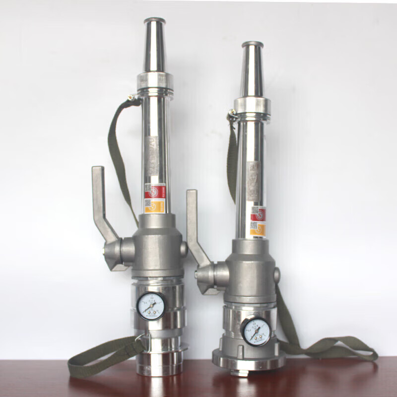 Jingxi Selection Gaoyou national standard QZG3.5/7.5 pressure measuring switch DC water gun 65 type with pressure gauge ball valve water gun hose hose fire equipment DC gun head all aluminum alloy pressure measuring switch DC water gun 65 internal buckle interface