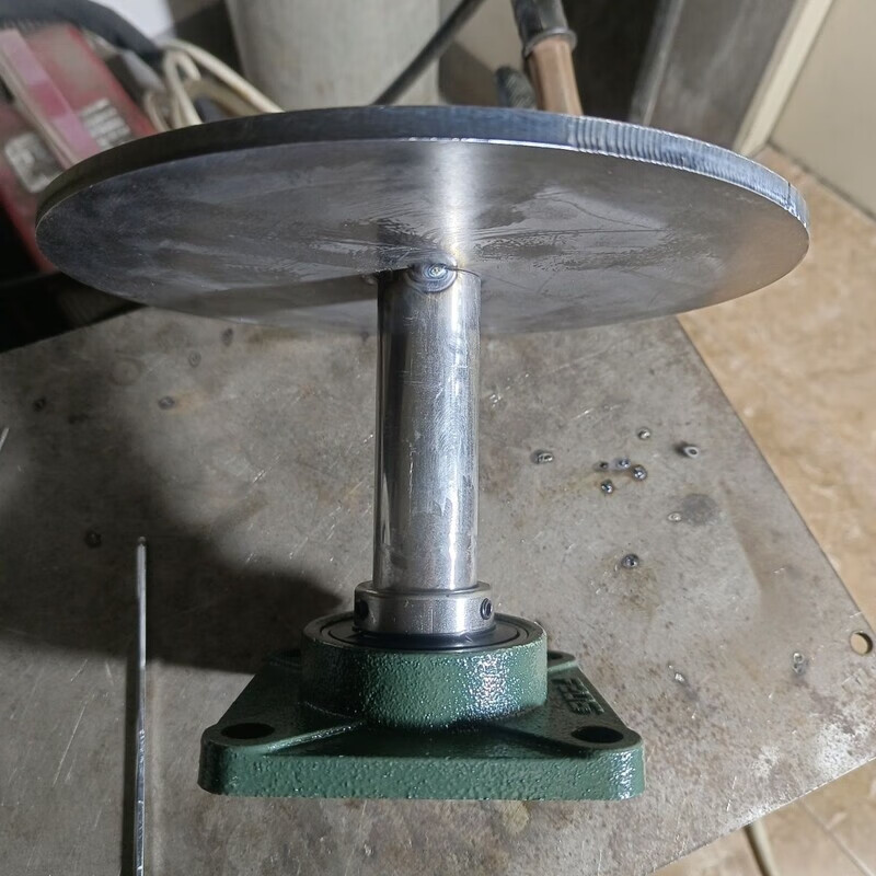 Turntable display Taiwan iron rotary table thickened load-bearing tray rotary table industrial bonsai special height 10 cm 30 cm disc