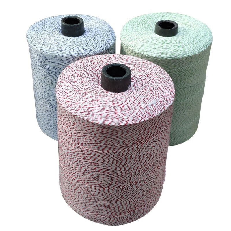 Sewing thread 1kg special thread red sealing thread quilt rice dumpling large roll color portable household woven bag red thread green and white 1kg 6 strands thick 1.0mm fine Dahua thread with core