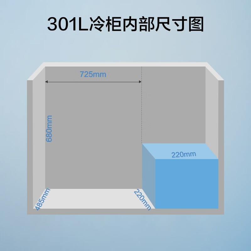 Midea 300 liters or above freezer household small freezer large capacity freezer commercial - 40 degree seafood special cabinet cryogenic quick freezer single temperature horizontal tea refrigerator freezer 301 liters first-class energy efficiency automatic frost reduction 301KM