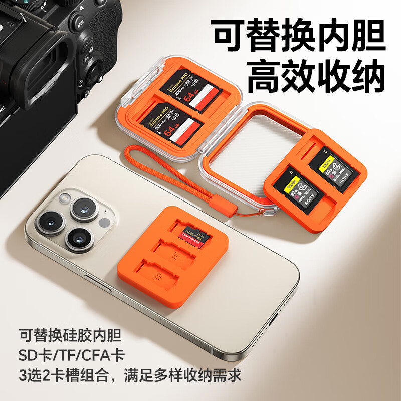 Ulanzi excellent basket CC01 memory card storage box mini compact and portable CC01 memory card storage box