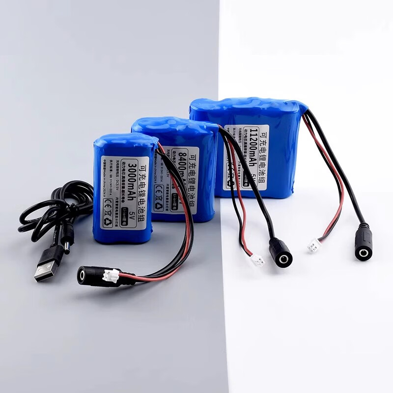 Zejie 5V lithium battery microcontroller LED light rechargeable battery USB fan 4G wireless network wifi Bluetooth module power supply 3000mAh 5V free 2A charging cable