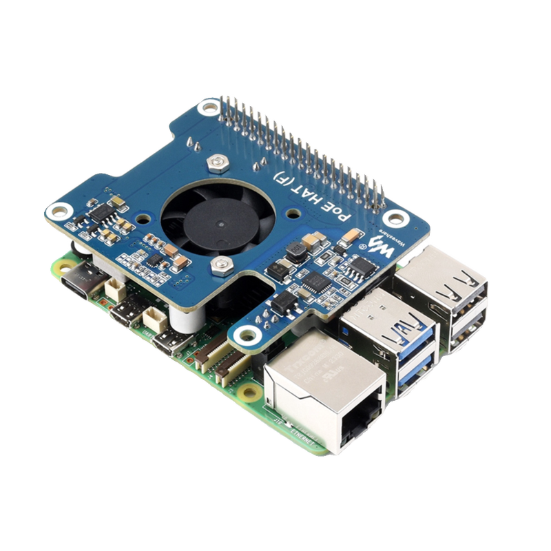 Raspberry Pi 5th generation Ethernet power supply module Raspberry Pi 5 switch POE power supply expansion board POE Ethernet module