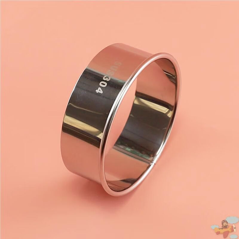 Wing Fantasy 304 stainless steel dumpling skin artifact household steamed bun press rice cake mold dough round cutting die 304 stainless steel skin press inner diameter 9 points 5cm