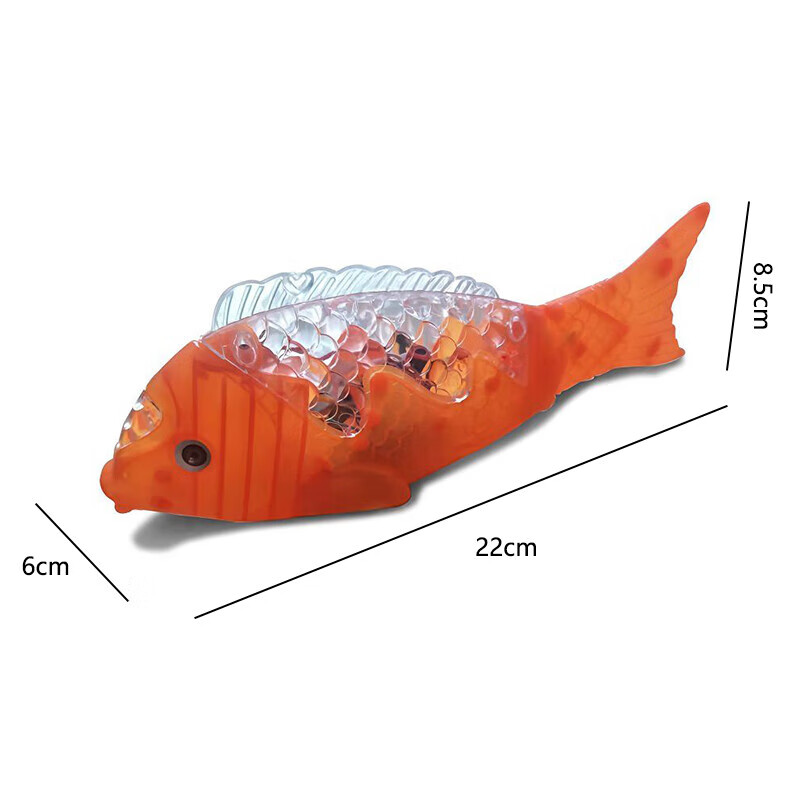 Intelligent Robot Park Hot Selling Electric Projector Fish Glowing Fish Wagging Fish Tail Can Move with Music Electric Wagging Fish Two Pack Random Colors