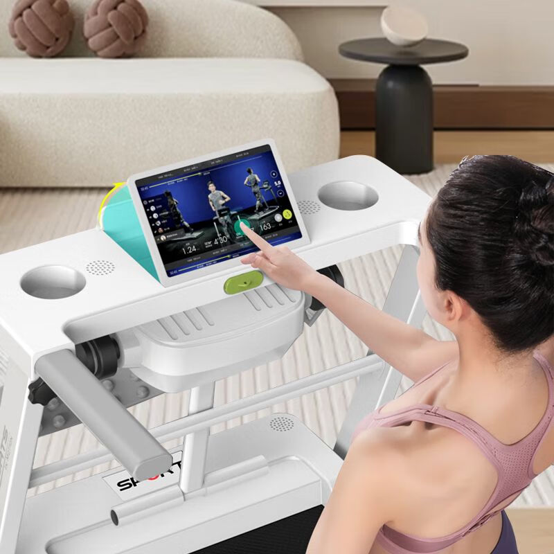 Treadmill home new small folding multi-functional weight loss silent shock-absorbing walking machine indoor gym dedicated J3 flexible shock-absorbing/silent motor/black