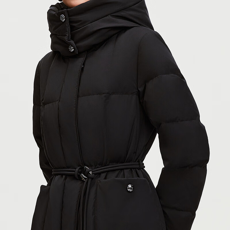 Bosideng 2025 Winter Quality Commuting Removable Hat Stand Collar Long Waist Shopping Mall Same Style Down Jacket
