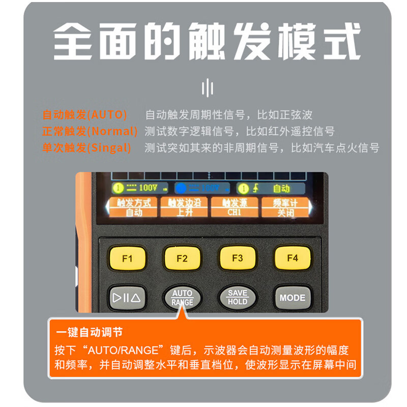 Huaiman VC152S dual-channel oscilloscope multimeter 200M sampling rate dual-screen display VC152S three-in-one 50MHz + multimeter + signal