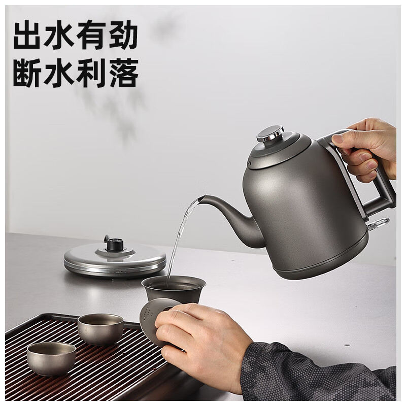 Lehongjun Japan imported pure titanium quick kettle household insulation constant temperature tea kettle large capacity special coffee pot T5 pure titanium kettle 1350 watts