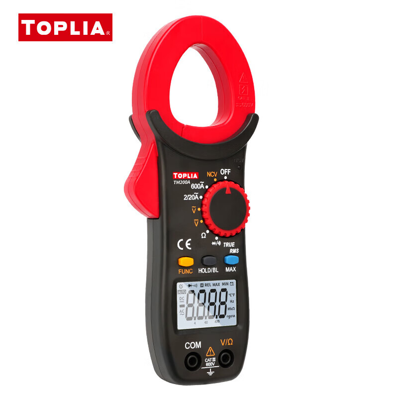 Toplia (TOPLIA) Unilid produces AC and DC clamp meters, digital ammeters, high-precision current clamp meters, multi-function multimeters TM200A digital clamp meters