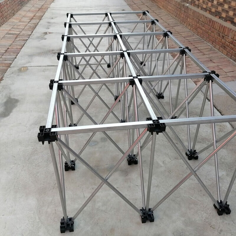 Mo Peng spider leg workbench reinforced galvanized steel spider leg rock slab workbench woodworking bricklayer tile glass marble processing platform retractable portable multifunctional rock slab shelf woodworking stainless steel 10 legs 0.65 meters wide by 2.36 meters long by 75 centimeters high