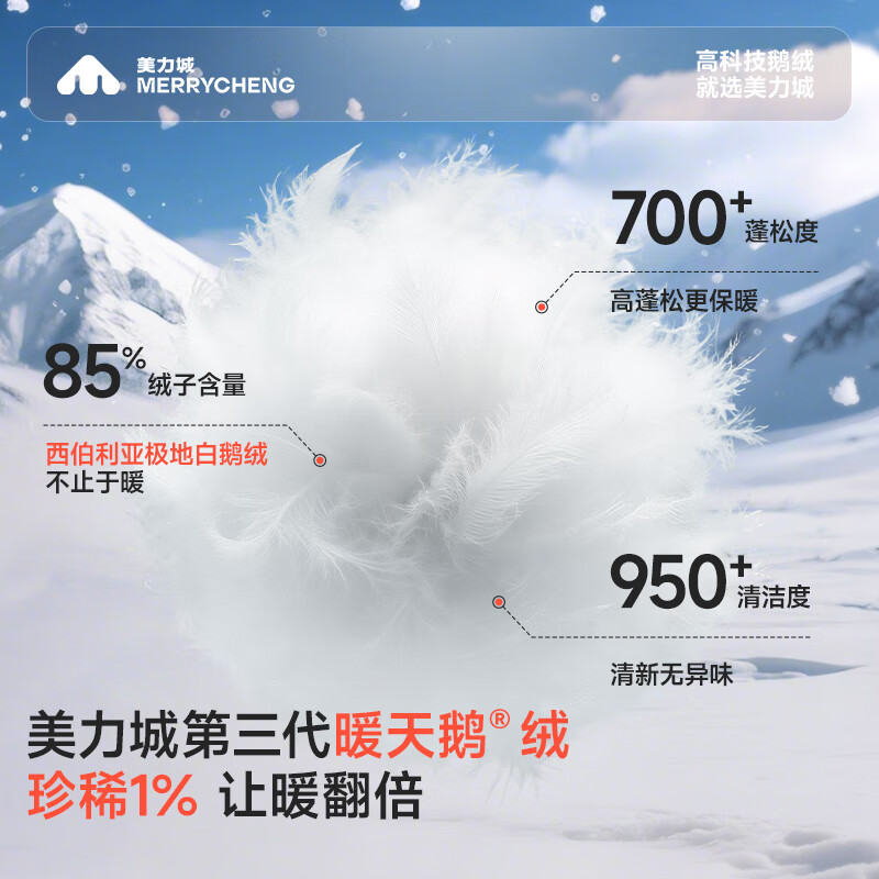 Meili City Zhuoyuan same style | Warm Swan Puff Down Jacket Goose Down Women's Short Warm Jacket Casual Titanium White S (100-110 catties)